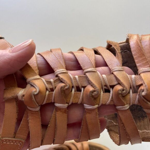 Audrey Brooke Sandel Wedges- Tan‎ - Picture 4 of 6